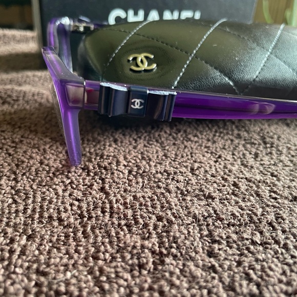 💜💜💜 Chic CHANEL Purple Black Bow Opticals💜💜💜 - Picture 7 of 15